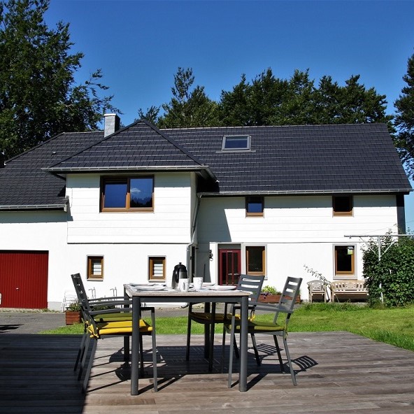 Ferienhaus Hohes Venn von der hinterseite